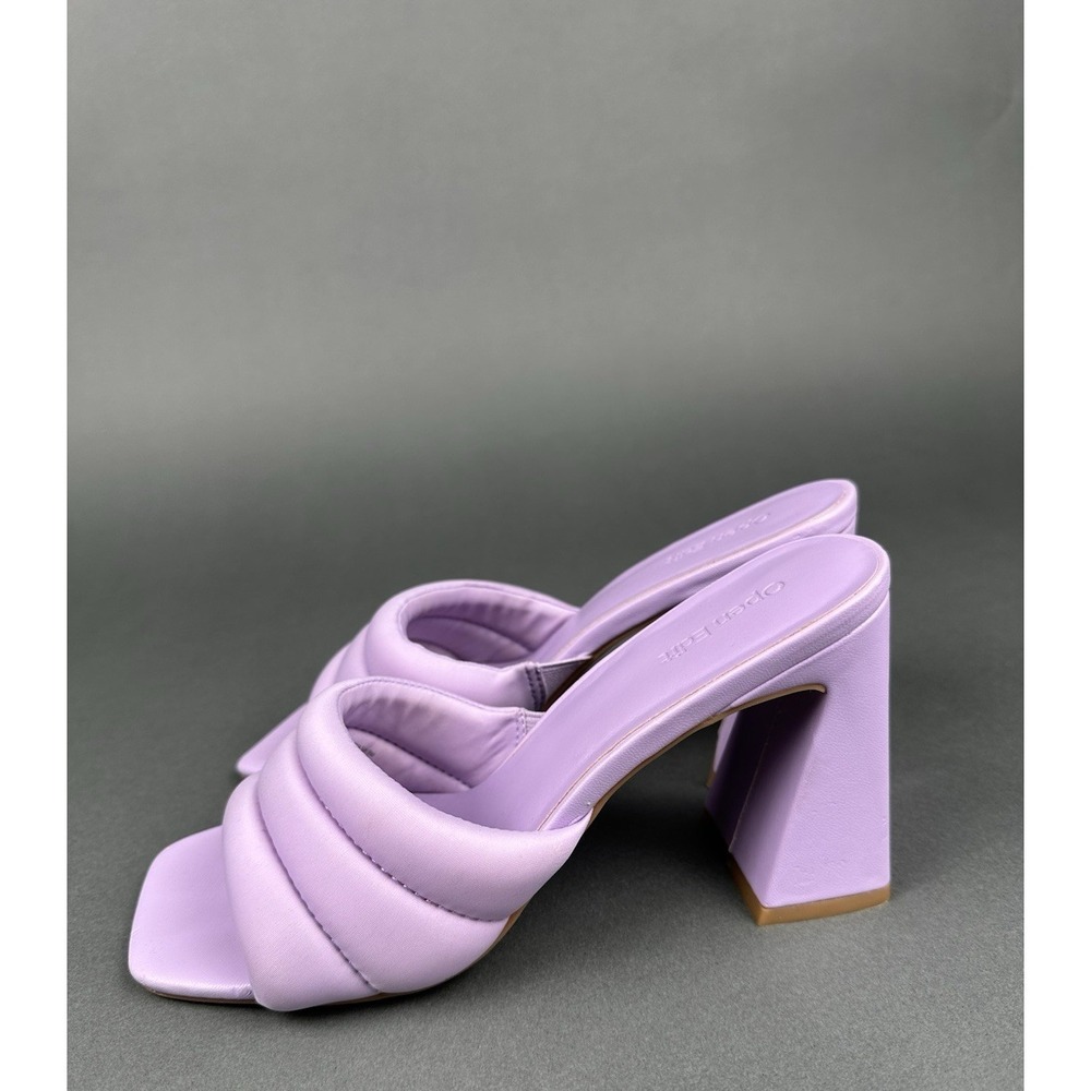 Open Edit Women's Sheena Sandals Purple Size 9 - Picture 10 of 11